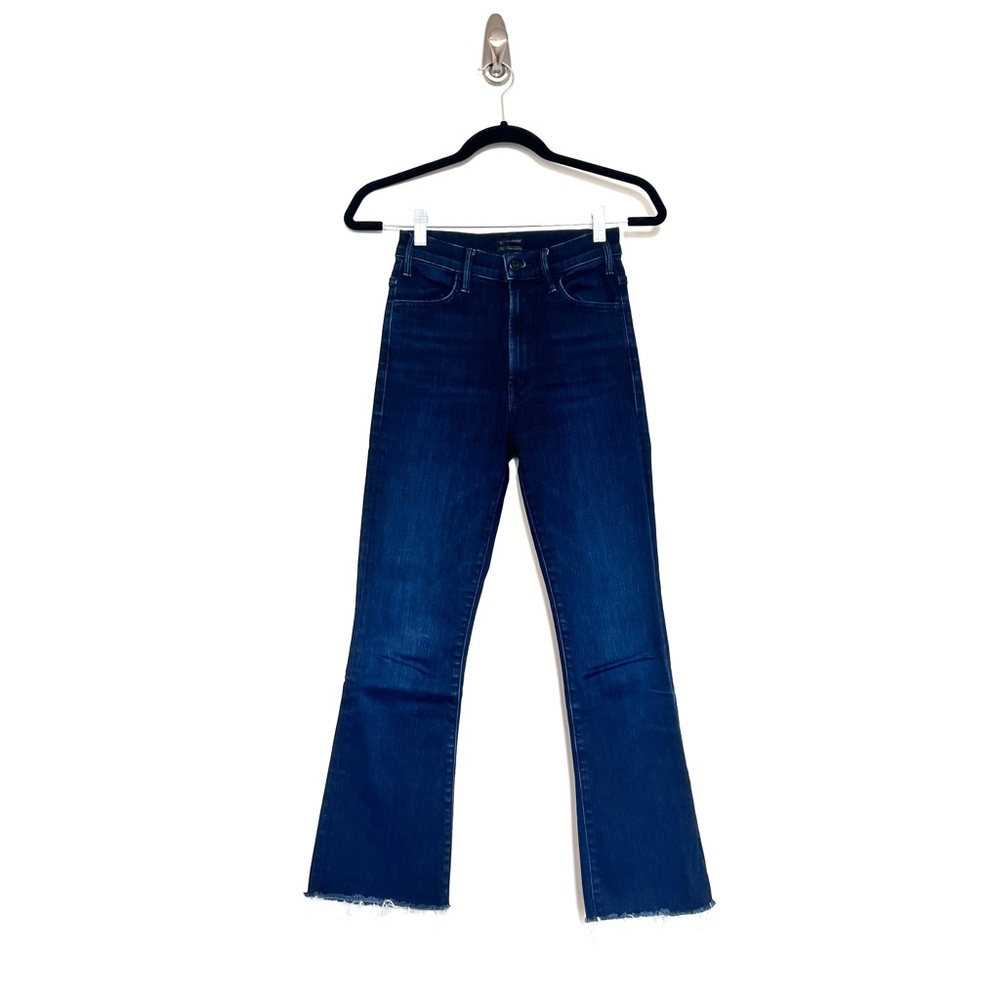 MOTHER Frayed High Waisted Flared Jeans
